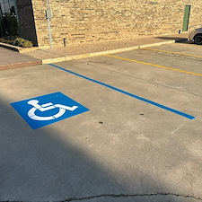 Parking-lot-pressure-washing-and-striping-in-Galveston-TX 2